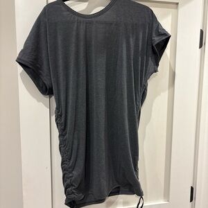 Lululemon Gray long Short Sleeve Ruched T-Shirt